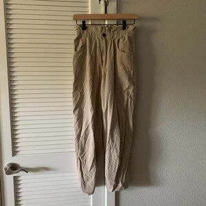ZARA Women Corduroy Pants 8464/091, Cream, Size XS